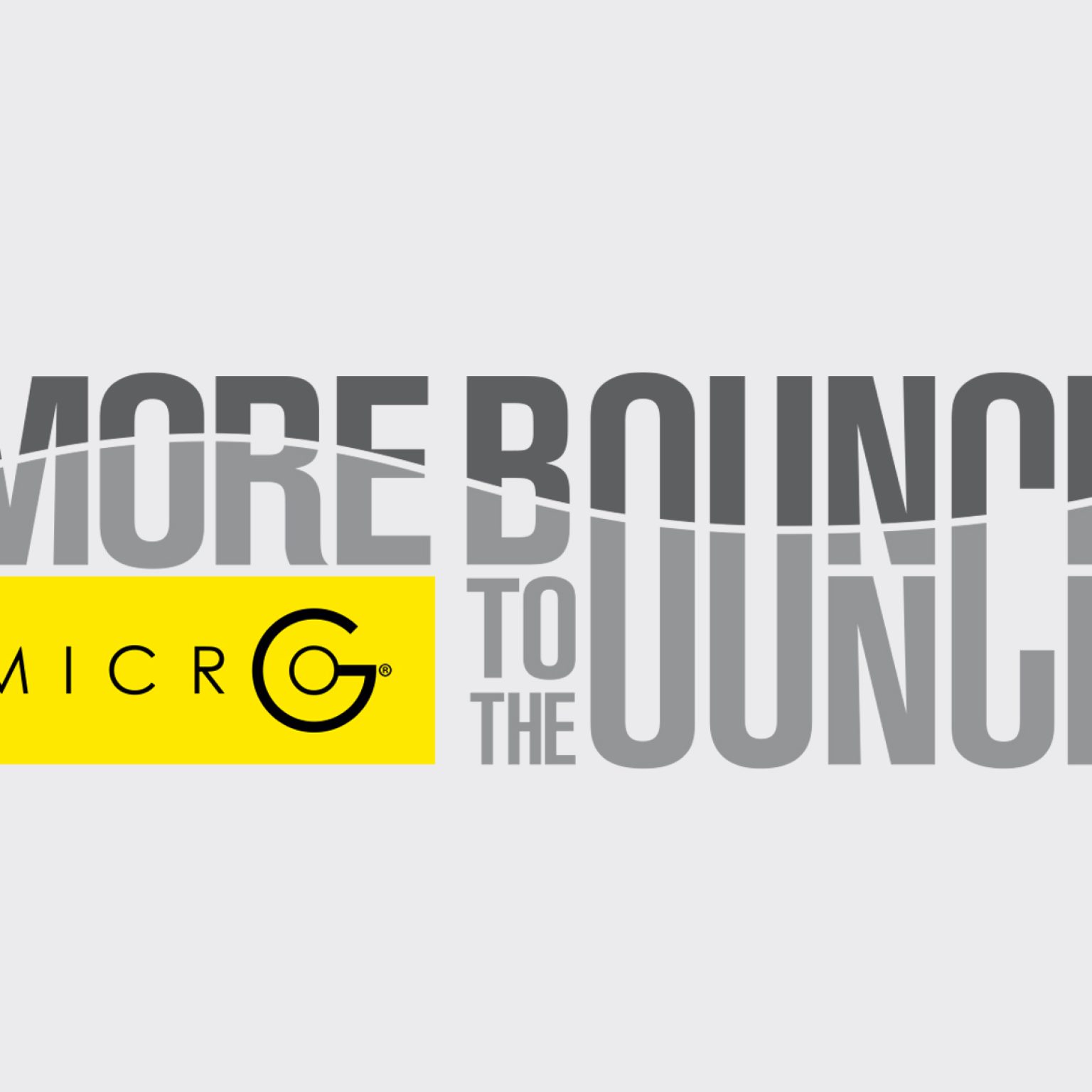 Logo design for Under Armor MicroG gray background