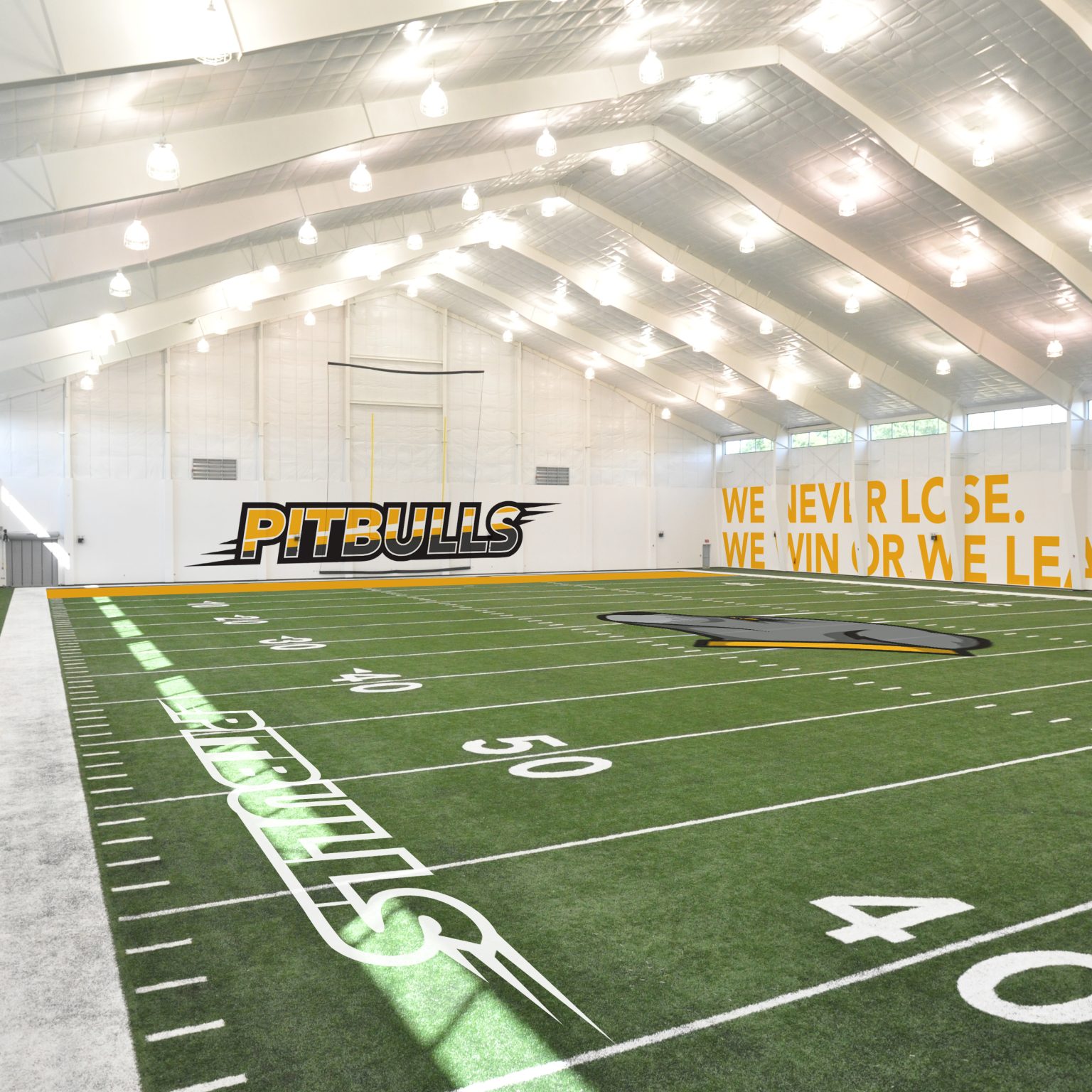 Football practice facility for Pitbulls