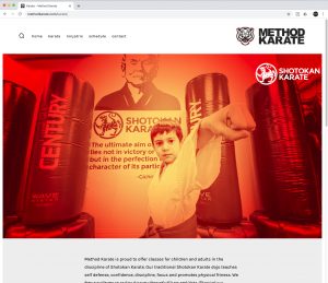 Web design for Method Karate